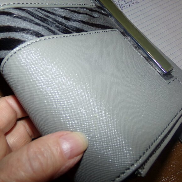 NEW SHARIF GRAY SMALL CROSSBODY BAG - Picture 12 of 13